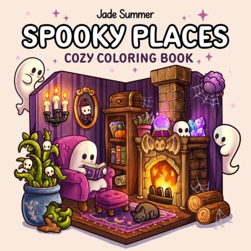 Spooky Places Coloring Book