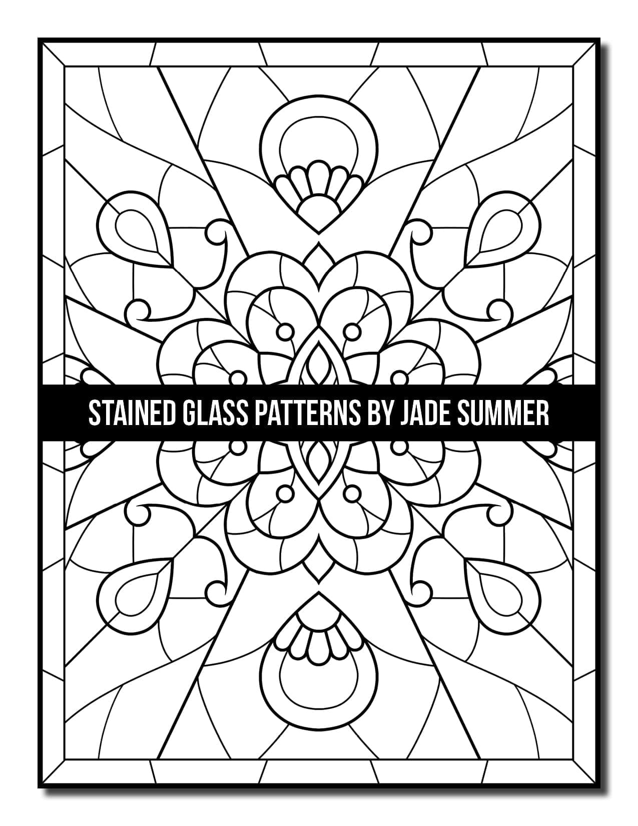Stained Glass Patterns Coloring Book Jade Summer
