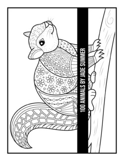 Animal Coloring Pages: 100 Animals Adult Coloring Book by Jade