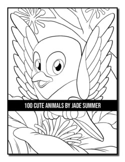 Download 100 Cute Animals Coloring Book Jade Summer