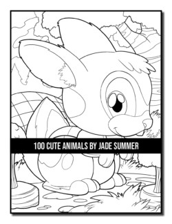 Download 100 Cute Animals Coloring Book Jade Summer