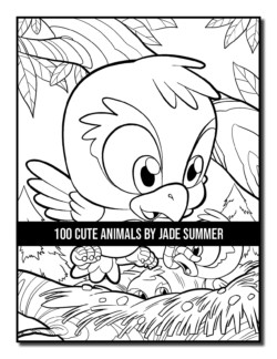 Download 100 Cute Animals Coloring Book Jade Summer