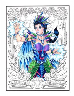 Art Nouveau Coloring Book Jade Summer