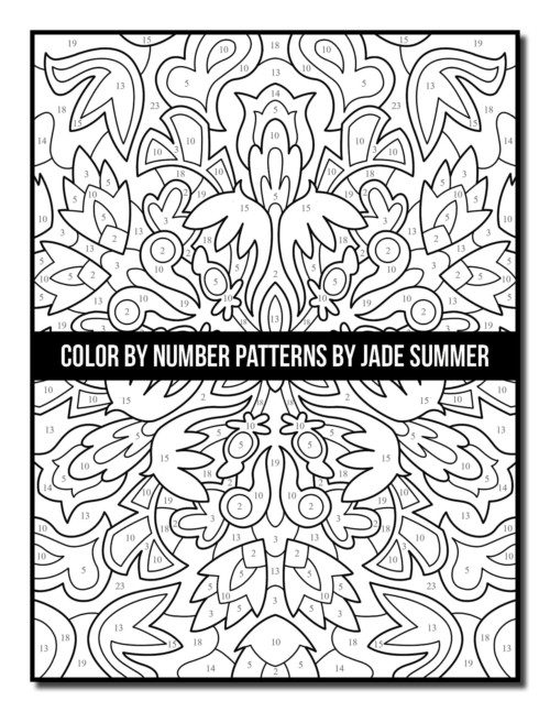 Color by Number Patterns Coloring Book | Jade Summer