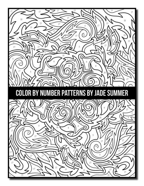 Color by Number Patterns Coloring Book – Jade Summer