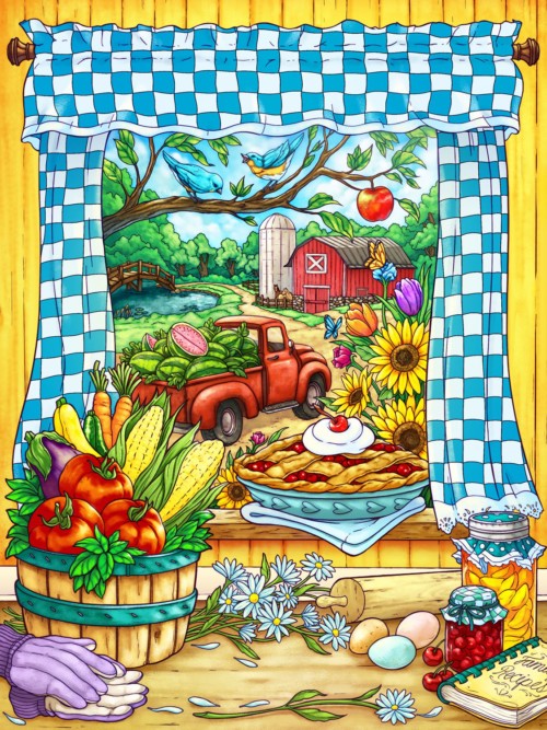 Country Summer Coloring Book | Jade Summer