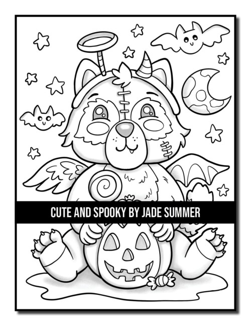 Cute and Spooky Coloring Book | Jade Summer