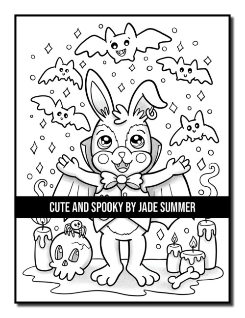 Cute and Spooky Coloring Book | Jade Summer