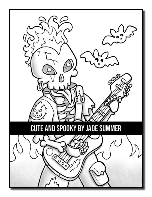 Cute and Spooky Coloring Book | Jade Summer