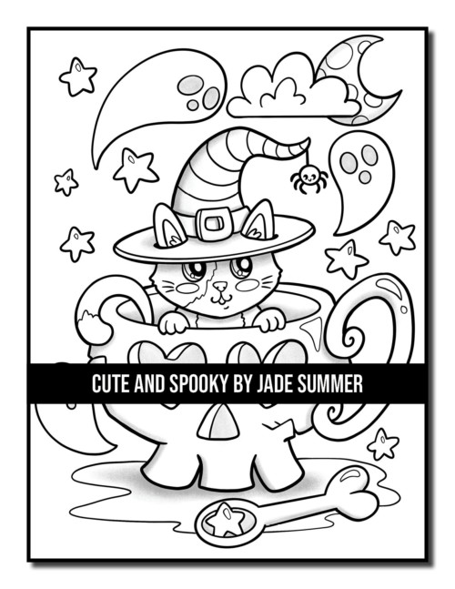 Cute and Spooky Coloring Book | Jade Summer