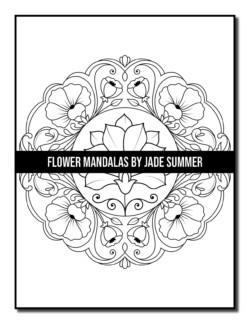 Mandala made of elegant flowers - Mandalas Adult Coloring Pages