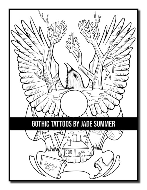 Gothic Tattoos Coloring Book | Jade Summer