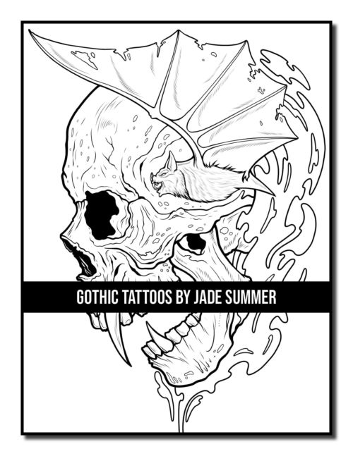Gothic Tattoos Coloring Book – Jade Summer