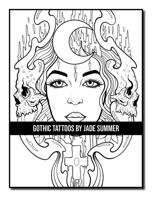 Gothic Tattoos Coloring Book | Jade Summer