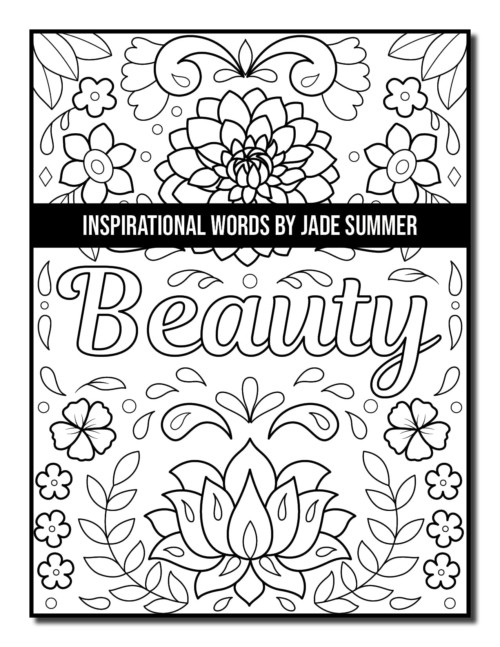 Inspirational Words Coloring Book | Jade Summer