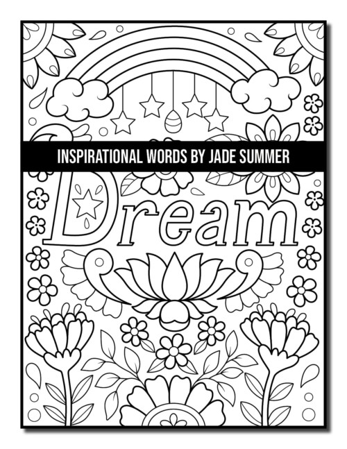 Inspirational Words Coloring Book | Jade Summer