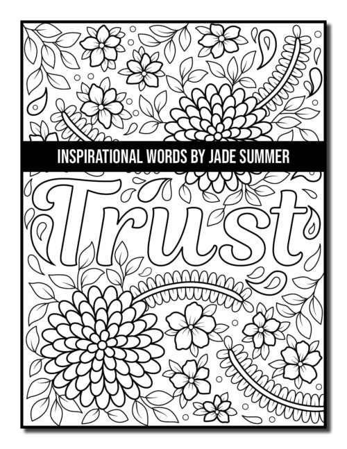 Inspirational Words Coloring Book | Jade Summer