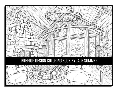 Interior Design Coloring Book – Jade Summer