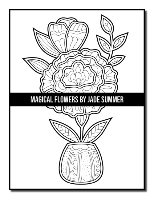 Magical Flowers Coloring Book | Jade Summer