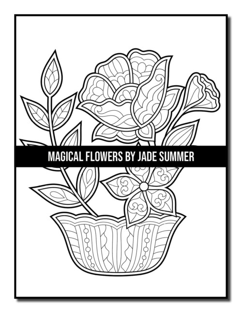 Magical Flowers Coloring Book | Jade Summer