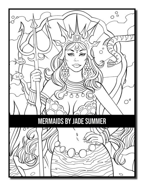 Mermaids Coloring Book | Jade Summer