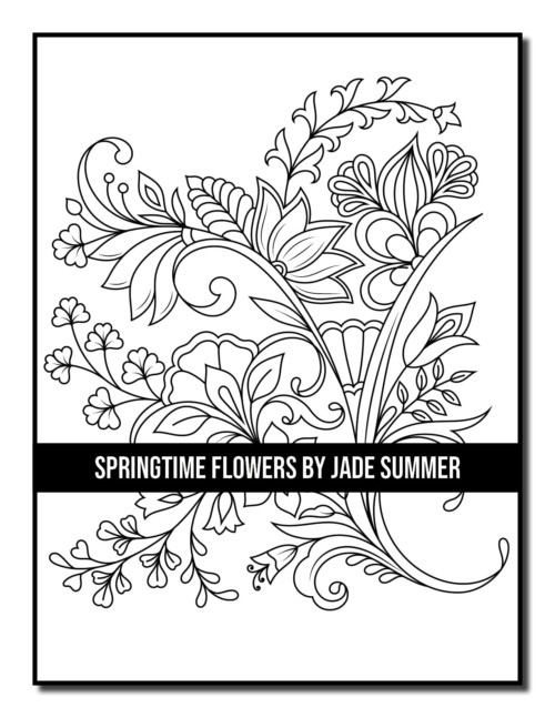 Springtime Flowers Coloring Book | Jade Summer