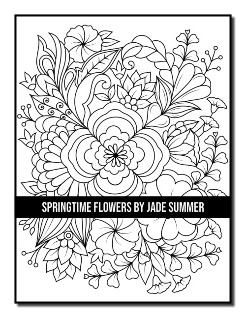 Springtime Flowers Coloring Book | Jade Summer