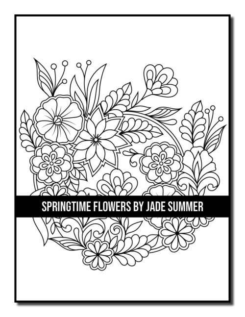 Springtime Flowers Coloring Book | Jade Summer