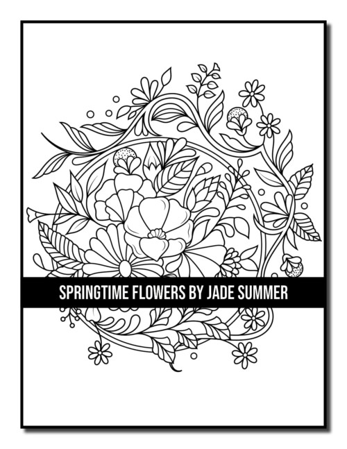 Springtime Flowers Coloring Book 