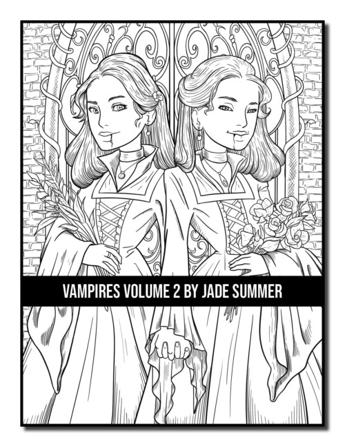 Vampires 2 Coloring Book | Jade Summer